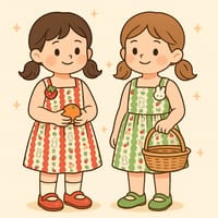 bunny garden dress (red) thumb 8