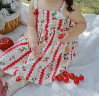 bunny garden dress (red) thumb 5