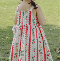 bunny garden dress (red) thumb 6