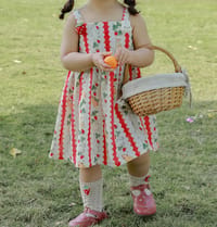bunny garden dress (red) thumb 7
