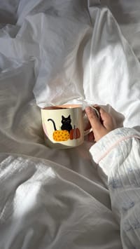 Spooky cat mug🎃🐈‍⬛ thumb 1
