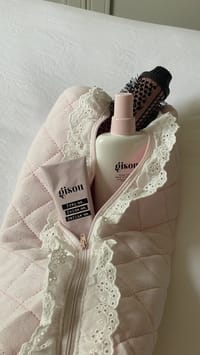 Pink heart hair tool pouch thumb 2