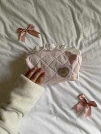 Pink heart Makeup bag thumb 1
