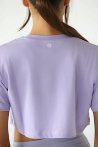 Crop T-shirt lavender thumb 1