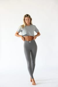 Crop T-shirt grey thumb 2