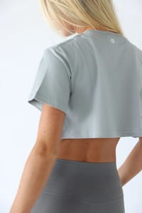 Crop T-shirt grey thumb 4