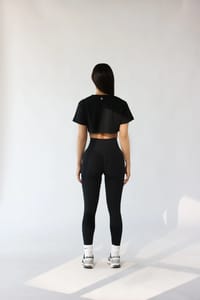 Crop T-shirt black thumb 1
