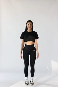 Crop T-shirt black thumb 2