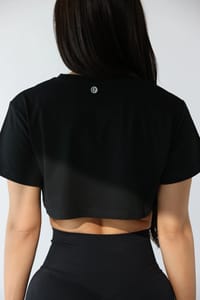 Crop T-shirt black thumb 3