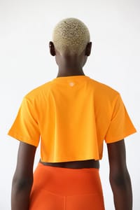 Crop T-shirt orange thumb 2
