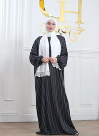 fursan striped white scarf  prayer clothes thumb 7