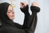 عباءة صلاة الفرسان نمط مربعات thumb 13
