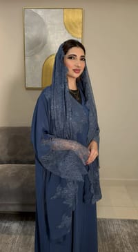Aziza lace Abaya -Open thumb 5