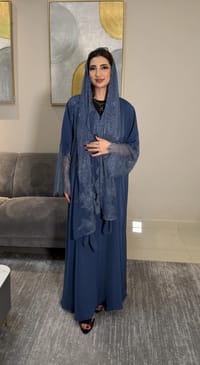 Aziza lace Abaya -Open thumb 6