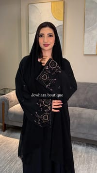 Aruba Abaya black | Closed thumb 1
