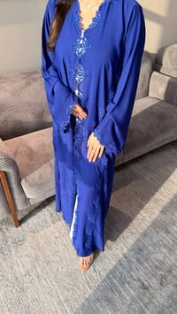 Deena Abaya Royal Blue thumb 2