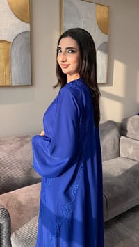 Deena Abaya Royal Blue thumb 4