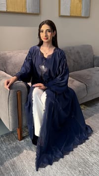 Alyazi Abaya Navy blue thumb 2