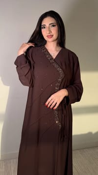 Mazna Brown Abaya thumb 1