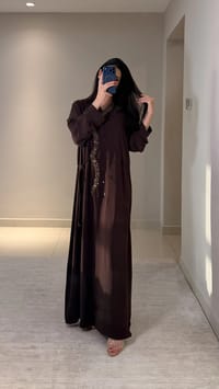 Mazna Brown Abaya thumb 3