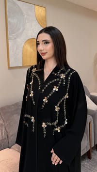 Ajmal Abaya gold thumb 2