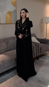Ajmal Abaya gold thumb 3