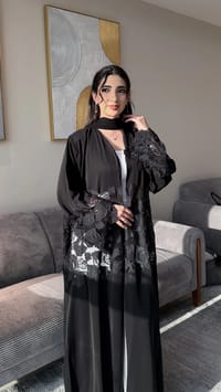 Nasma abaya Black thumb 2
