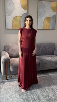 Dima Abaya Maroon thumb 3