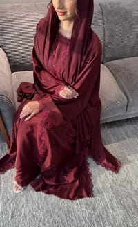 Dima Abaya Maroon thumb 4