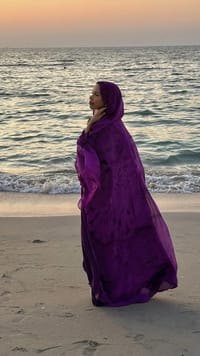 Mulki abaya Purple thumb 3