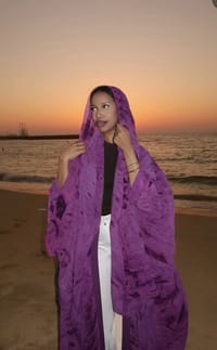 Mulki abaya Purple thumb 4