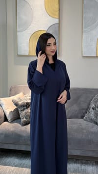 Aflah abaya Navy Blue thumb 1