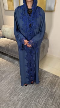 Mayada abaya Blue thumb 3