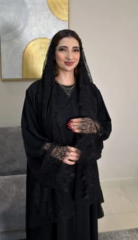 Aziza lace Abaya -Open thumb 7