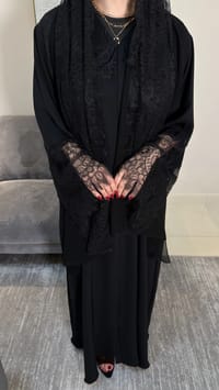 Aziza lace Abaya -Open thumb 9