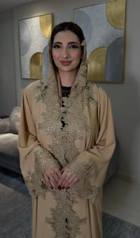 Mayada abaya beige thumb 1