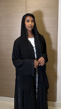 Amora black Abaya thumb 1