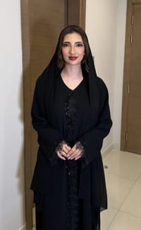 Adna black Abaya lace thumb 3