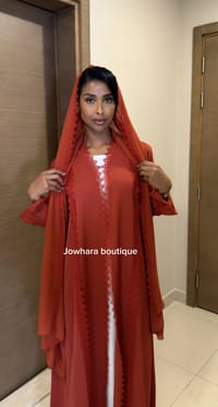 Samara  Abaya Orange thumb 4
