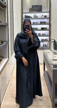 Baxsan abaya dark blue teal thumb 2