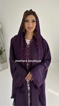 Ayra Abaya Purple thumb 1