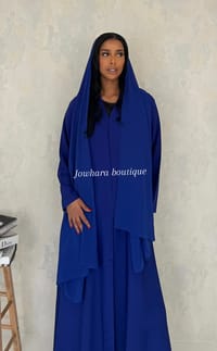Najah Abaya Royal blue thumb 1