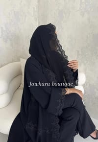 Eman abaya black thumb 1