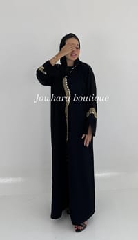 Nisa abaya black thumb 2