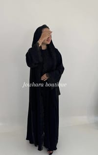 Aleena abaya black thumb 2