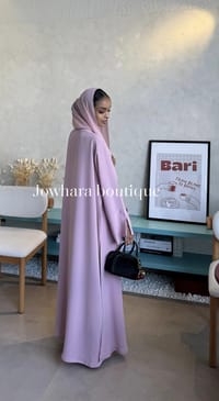 Suban Abaya color pastel pink thumb 1