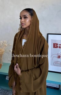Nawal Abaya color  Dark Gold thumb 1