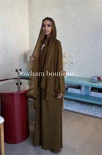 Nawal Abaya color  Dark Gold thumb 2