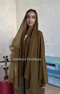 Nawal Abaya color  Dark Gold thumb 3