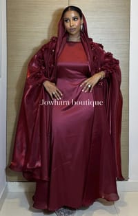 Ubax Abaya Burgundy thumb 4